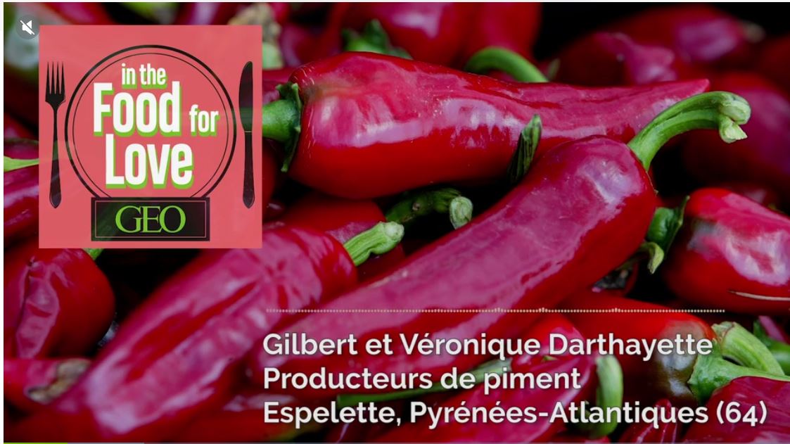 Geo The Food of love sur le piment d'Espelette - Bipertegia